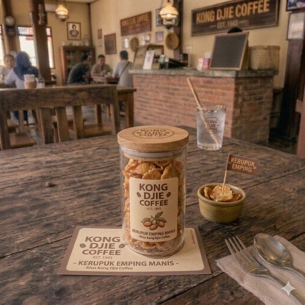 KERUPUK EMPING MANIS Kedai Kopi Kong Djie